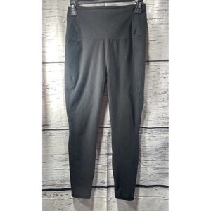 Spyder Active Size Medium Compression Leggings Black Side Pockets